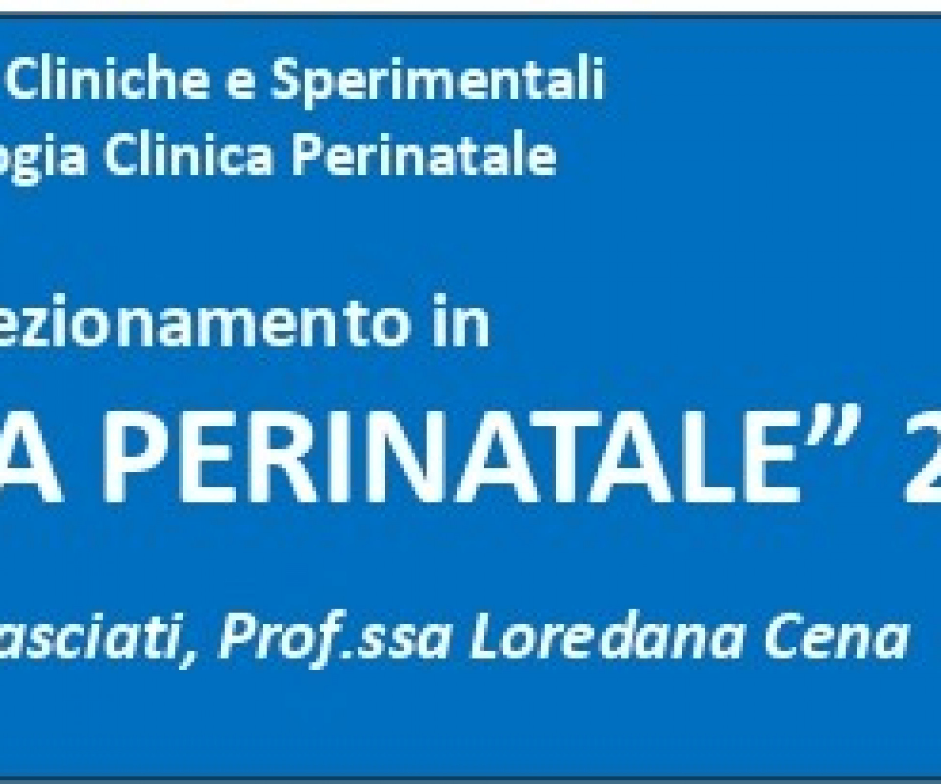 "Psicologia Clinica Perinatale" a.a. 2022